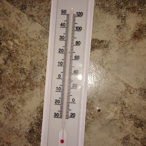 White Indoor/Outdoor Thermometer